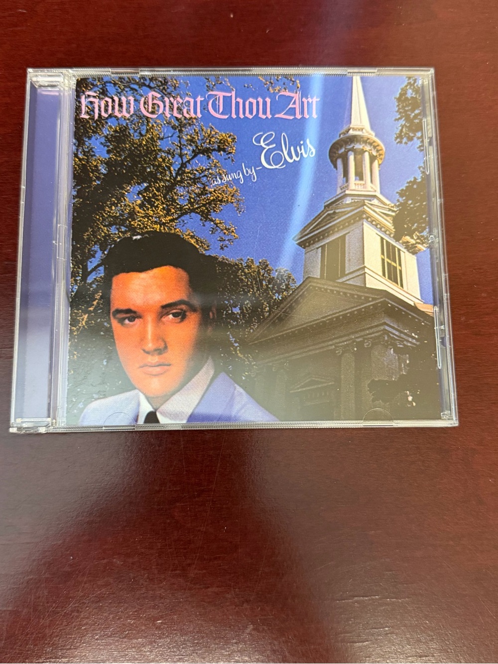 Elvis ‘How Great Thou Art' CD - Blue Album Cover
